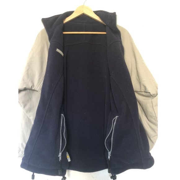 Vintage 1/4 Zip Windbreaker Jacket (Stone) - Picture 4 of 7